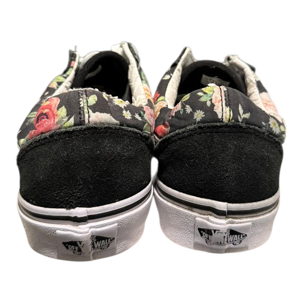 VANS Old Skool Shabby Garden Floral Canvas Suede Leather Women’s Sneakers Size 8 - Picture 6 of 9